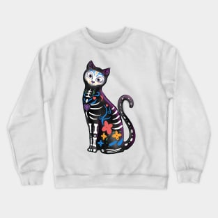 Mexican Skull Cat Crewneck Sweatshirt